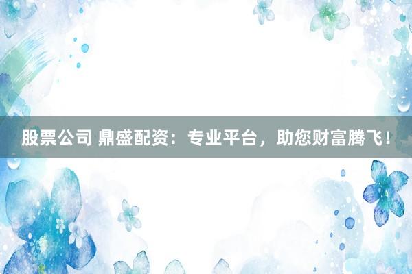 股票公司 鼎盛配资：专业平台，助您财富腾飞！